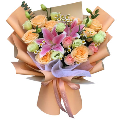 绵阳11朵玫瑰桔梗百合，陪你每个季节